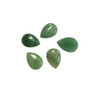  Cabochon - Pear - Green Aventurine - 25mm