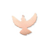Copper Blank - Pendant Dove of Peace - 40 x 32mm