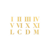 Brass Letters - Roman Numbers
