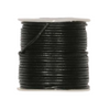 Round Leather Cord - Black 1mm - 1 Metre