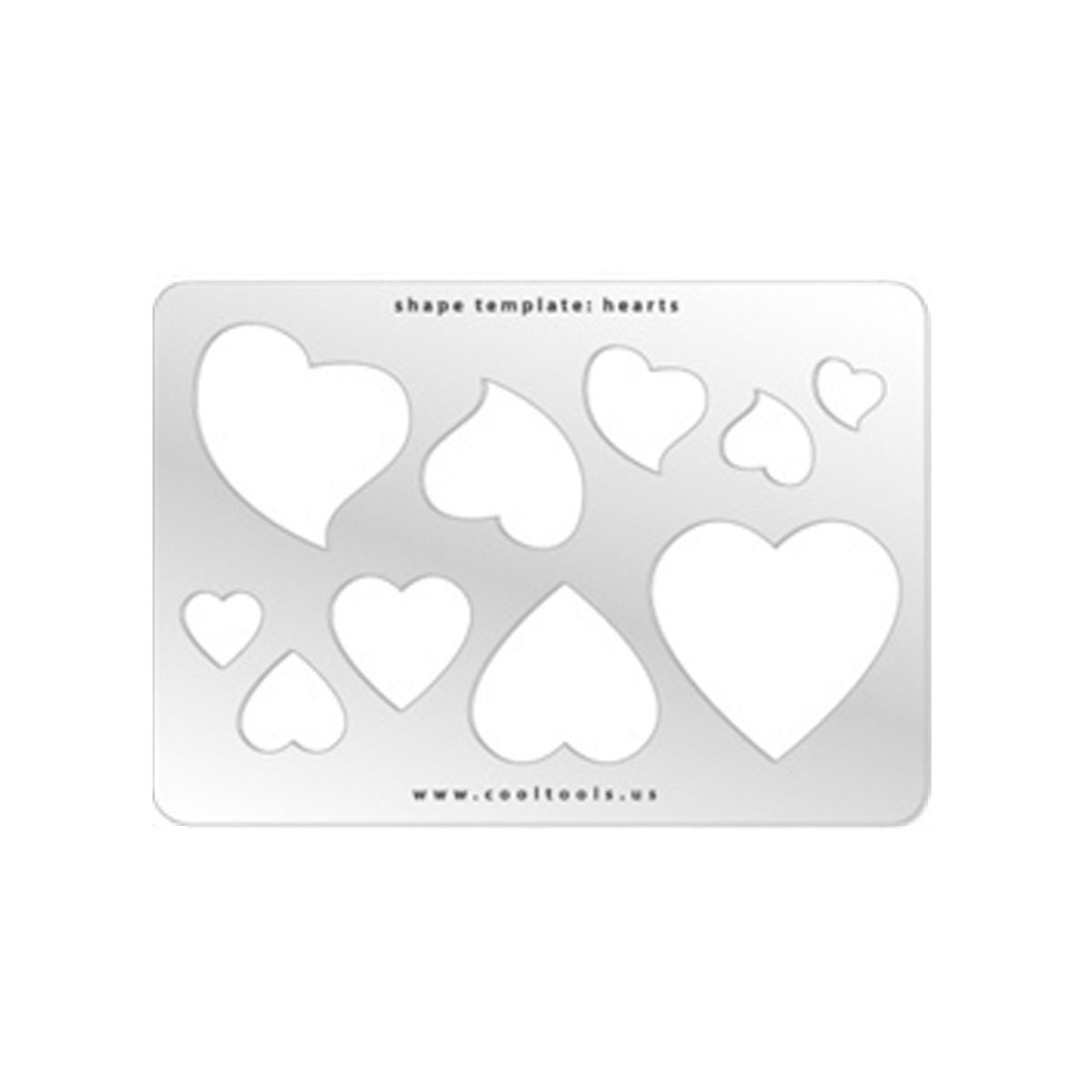 Jewellery Shape Template - Hearts