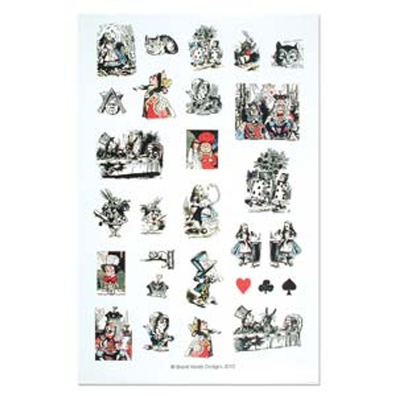 Image Transfer Pre-Printed Sheet - Alice in Wonderland