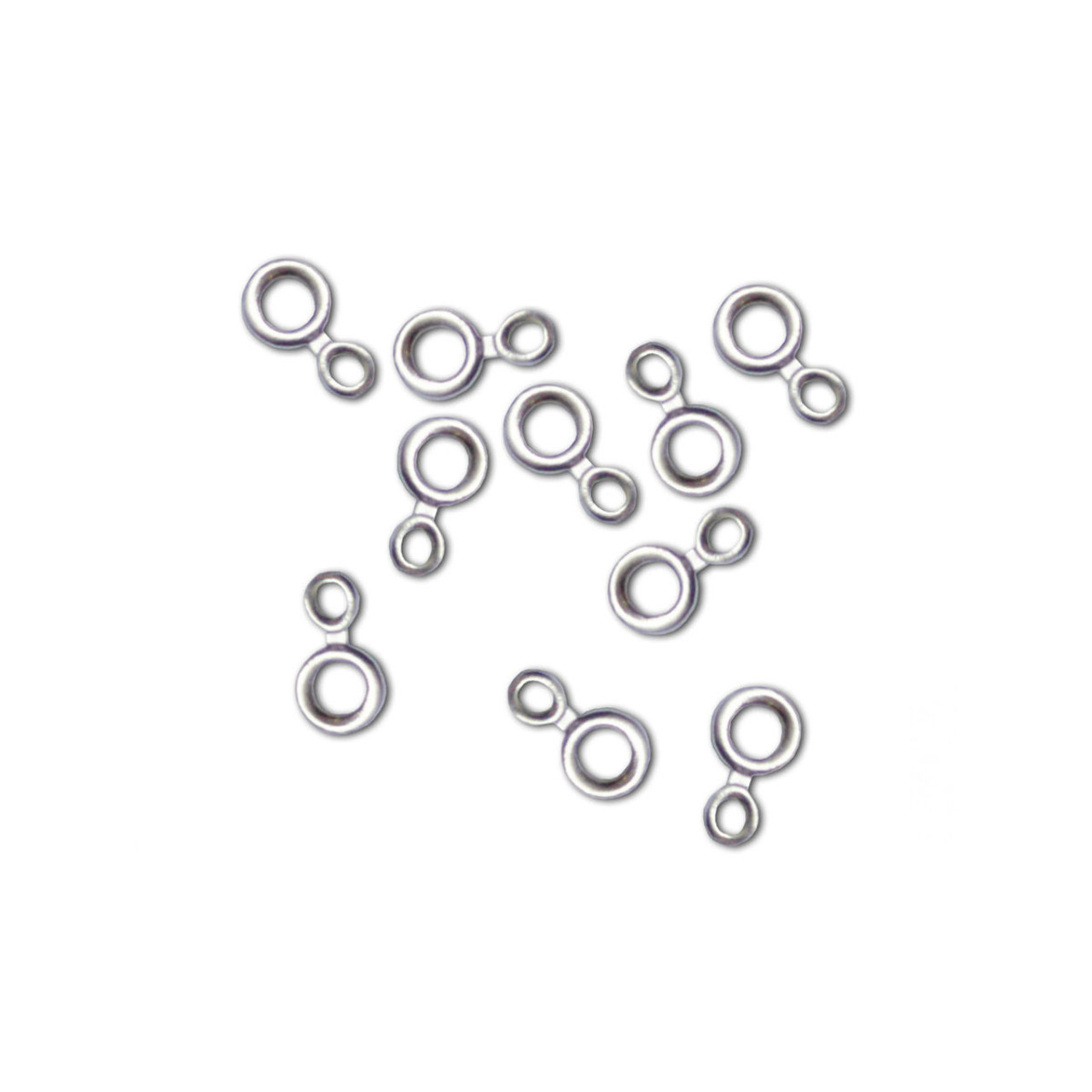 Fine Silver Double Ended Eyelet - Pack of 10