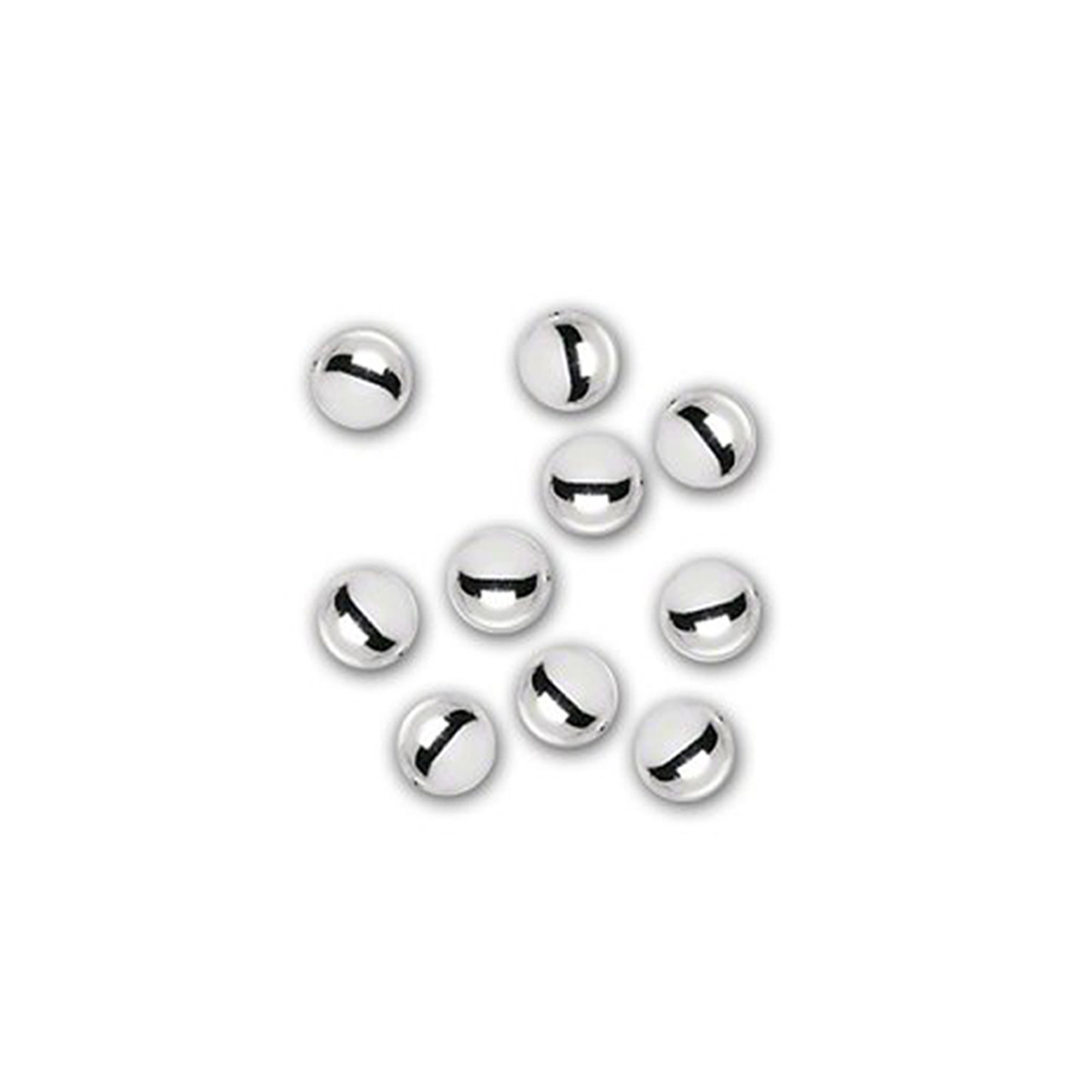 Sterling Silver Round Beads - 4mm - Pack of 10