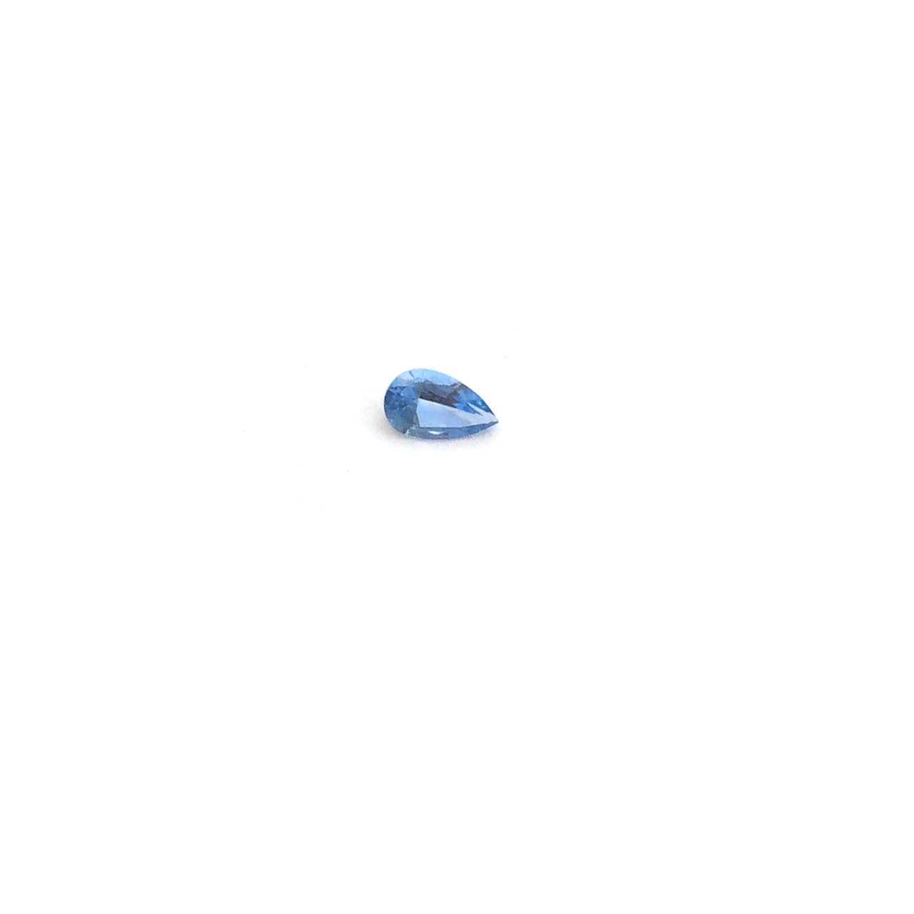 Lab Created Gem - Aquamarine Pear 5 x 3mm (Non-fireable)