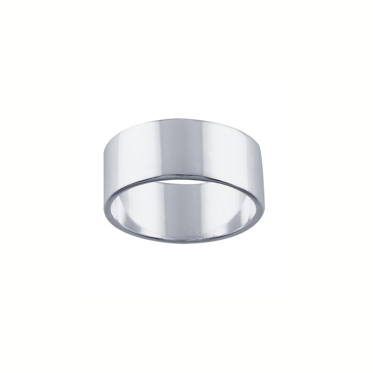 Ring Core 7.7mm wide - Smooth - Silver - UK Size T 1/2