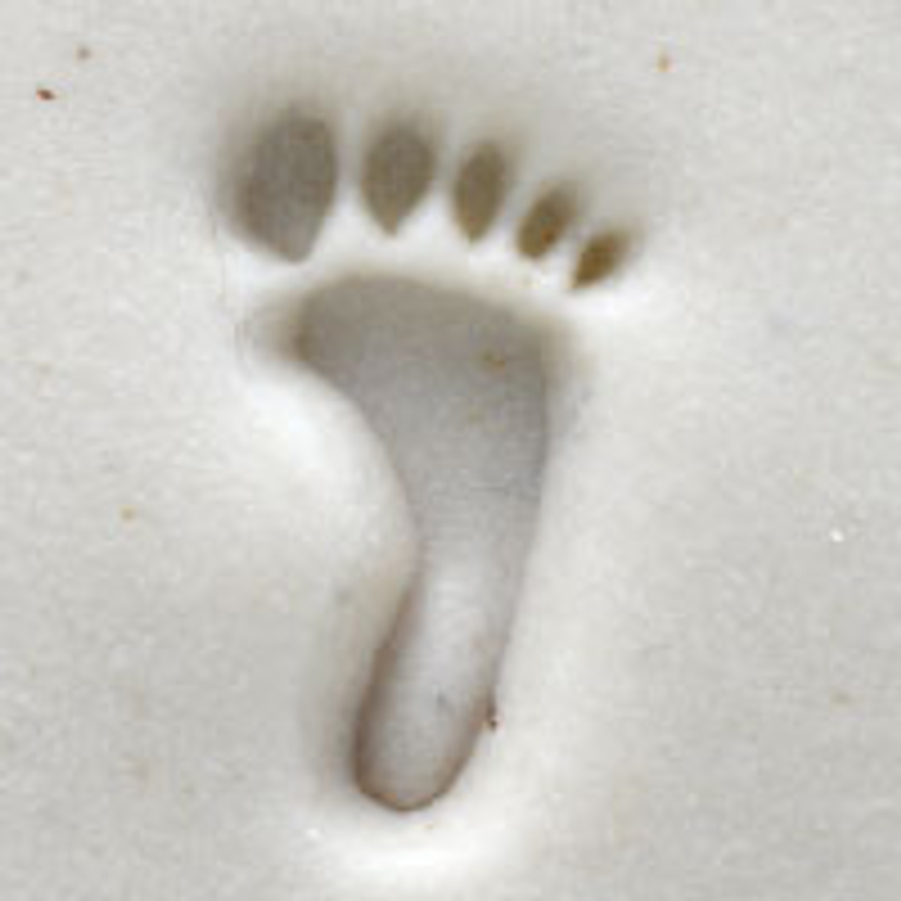 Acrylic Stamp (KS) - Right Foot Print - 10mm