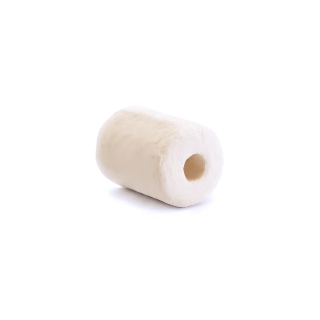 Ceramic Bead Unglazed - Small Tubular