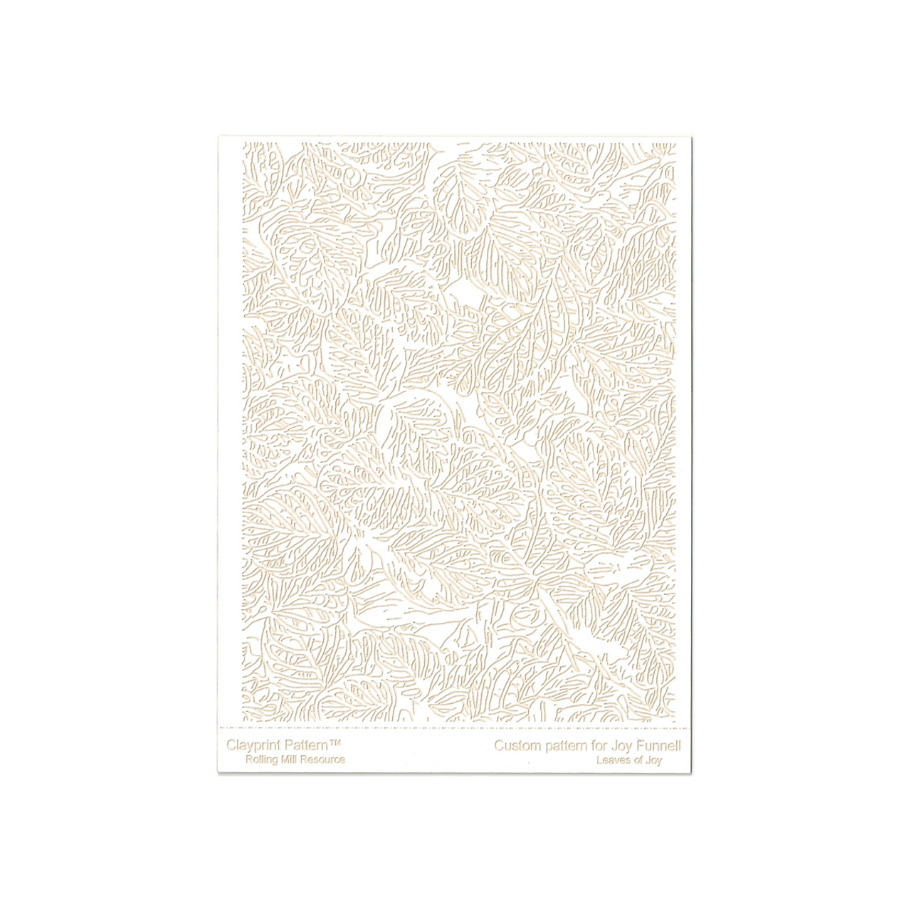 RMR Laser Texture Paper - Leaves of Joy - 102 x 127mm