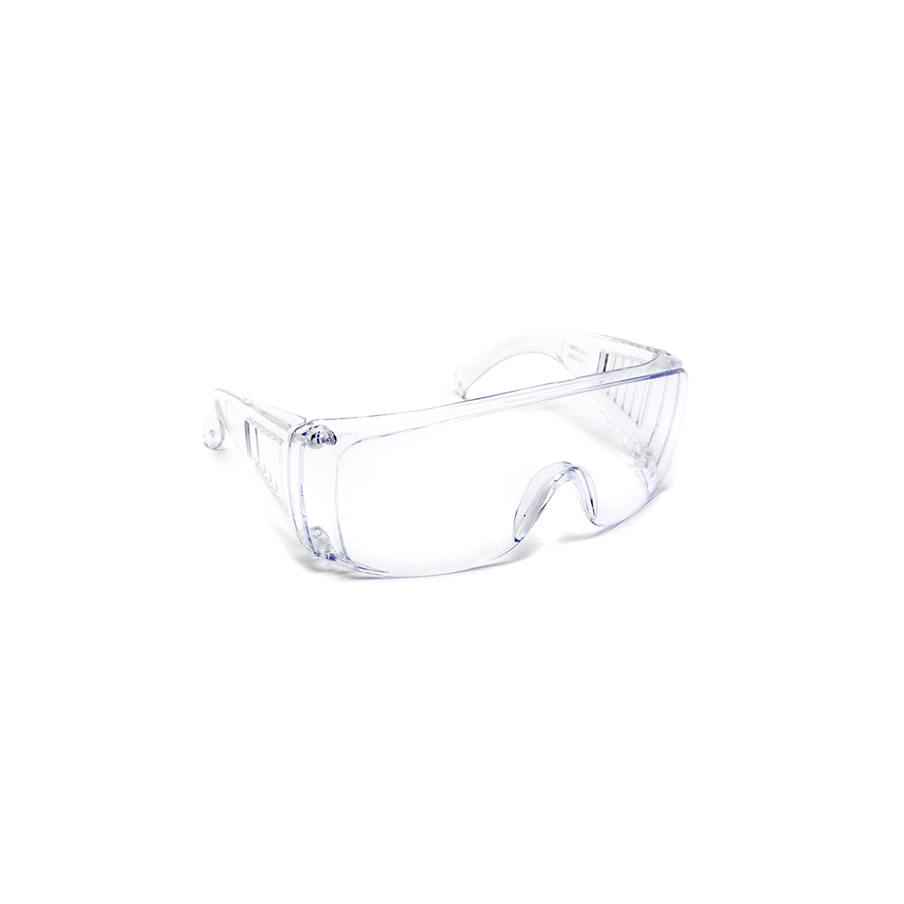 Safety glasses with anti-scratch lenses