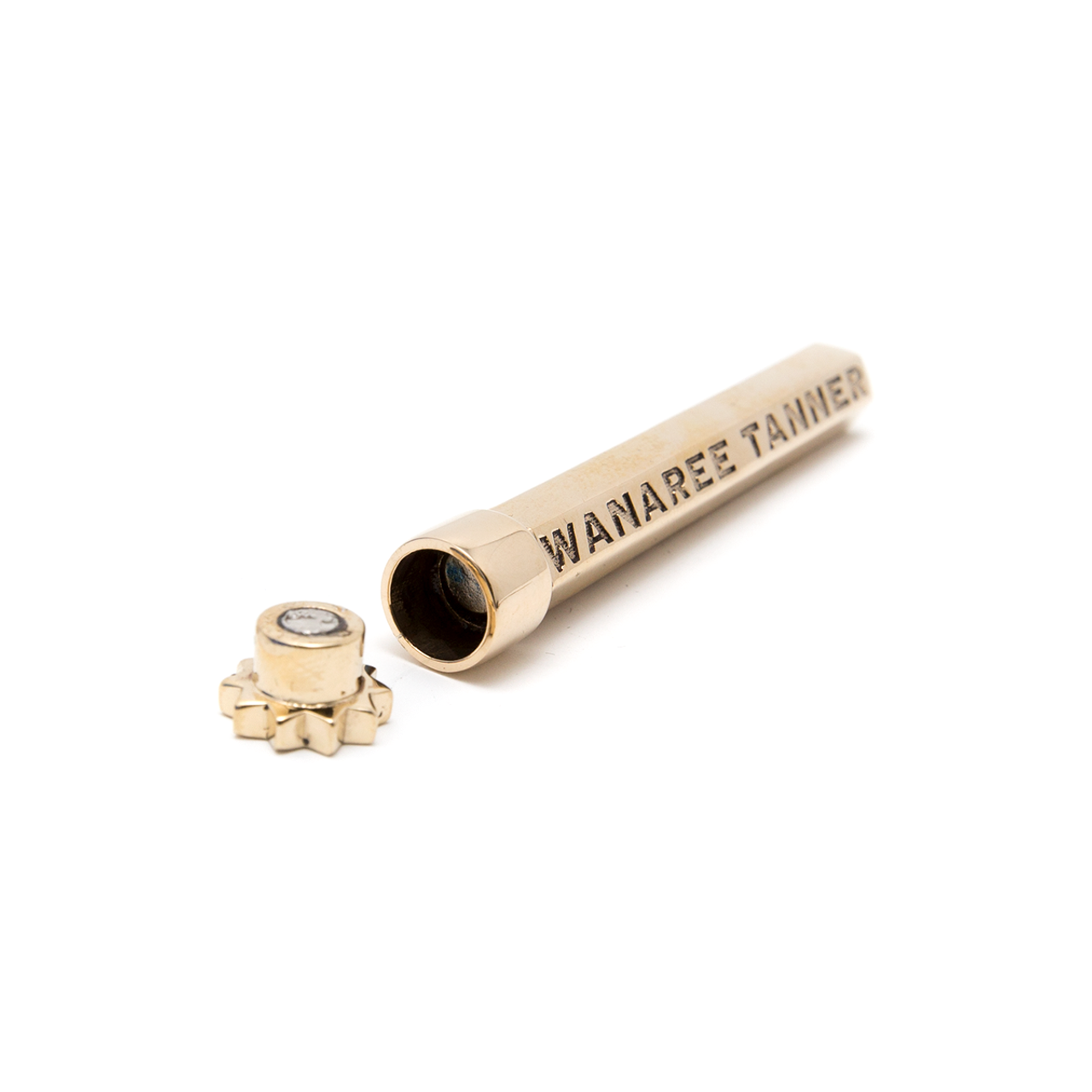 Wanaree Tanner Bronze Die Cut Tool Handle with magnetic tool head (sold separately).