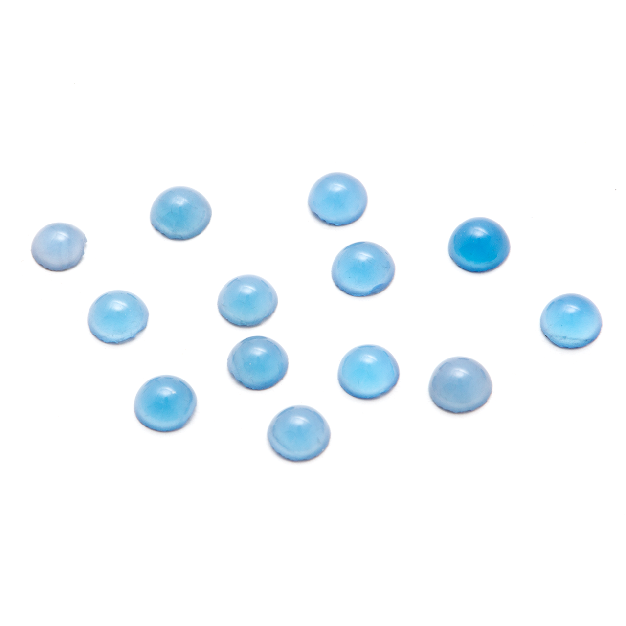 Round Cabochon - Blue Agate - 3mm