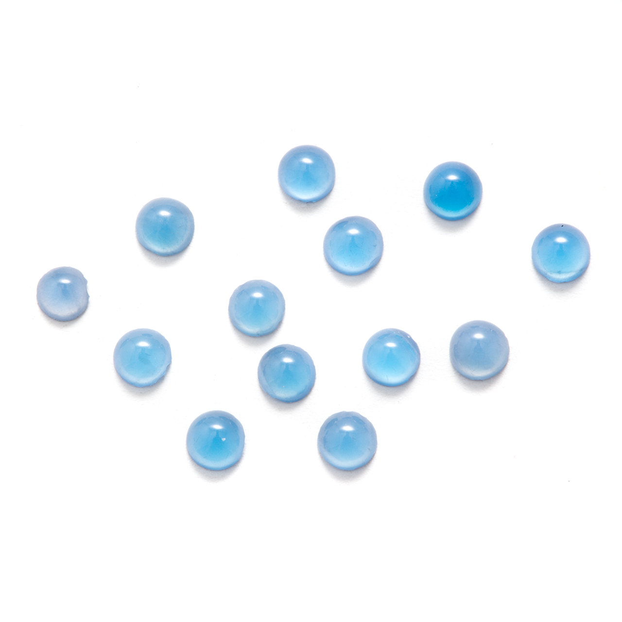 Round Cabochon - Blue Agate - 3mm