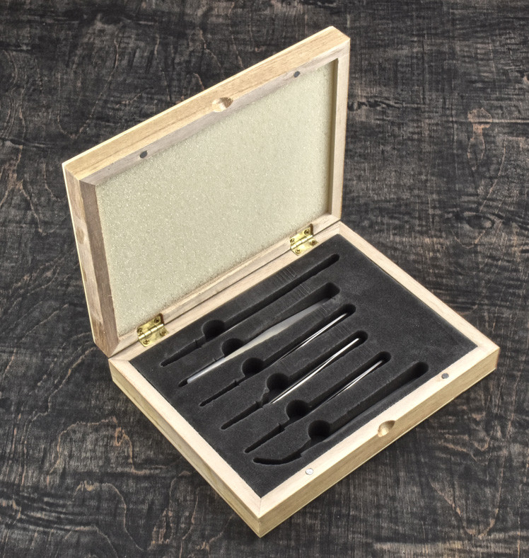Stainless Steel Tweezer Set (Non-Magnetic) - 6pc | Tools | Metal