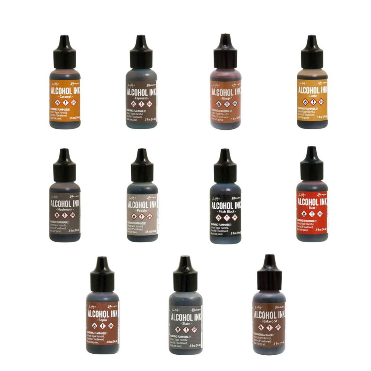 Alcohol Ink Earth Tones - 14ml