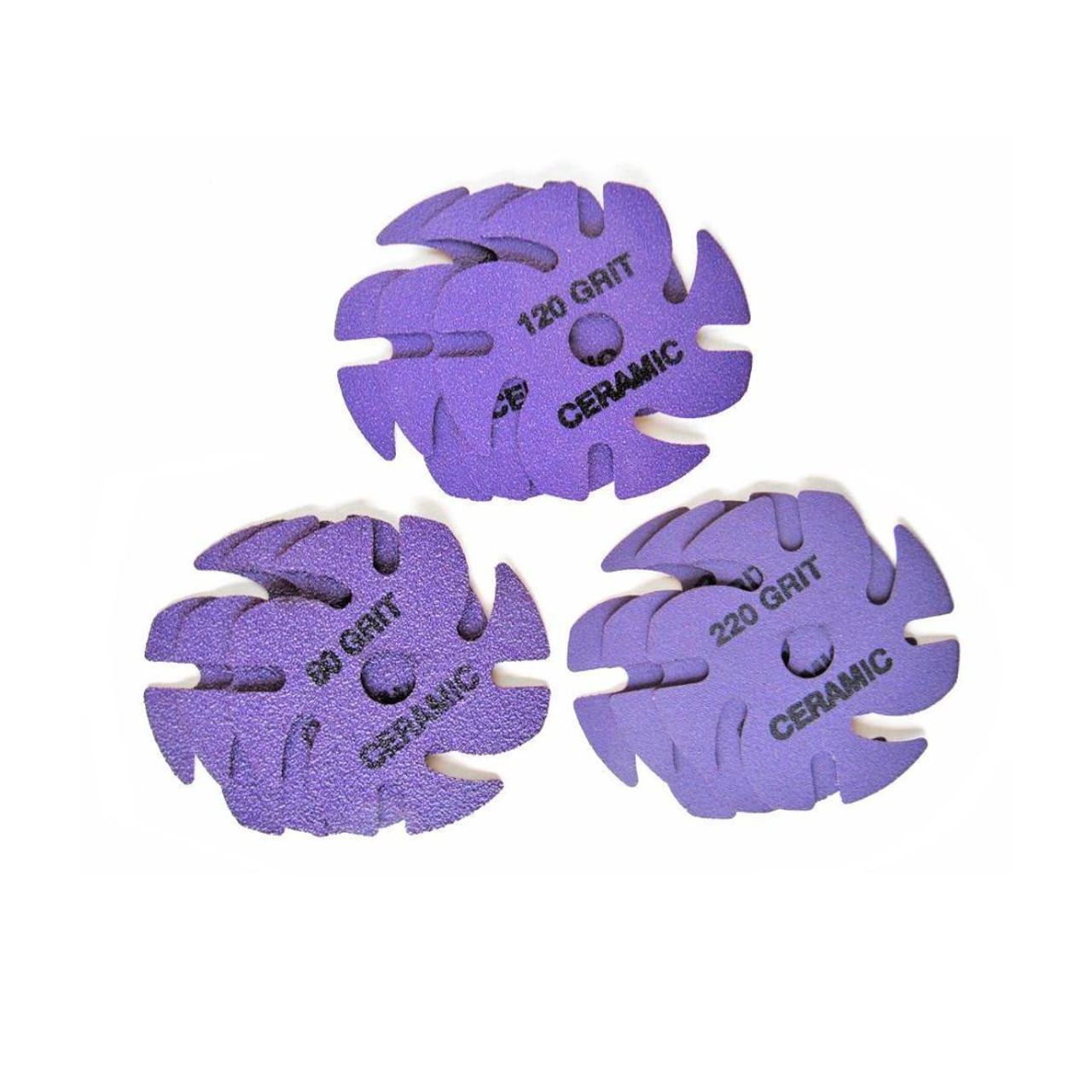 JoolTool Purple Ceramic Grinding Abrasive - 3" or 4", Flat top or Ninja Style