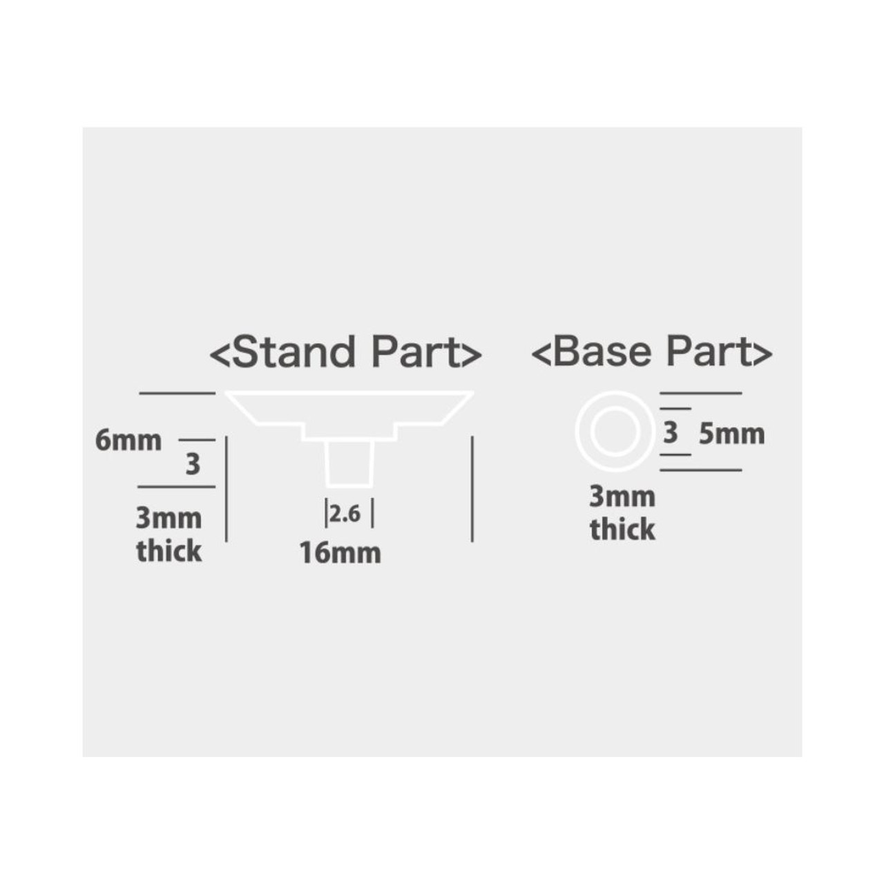 Parts of rotating stand