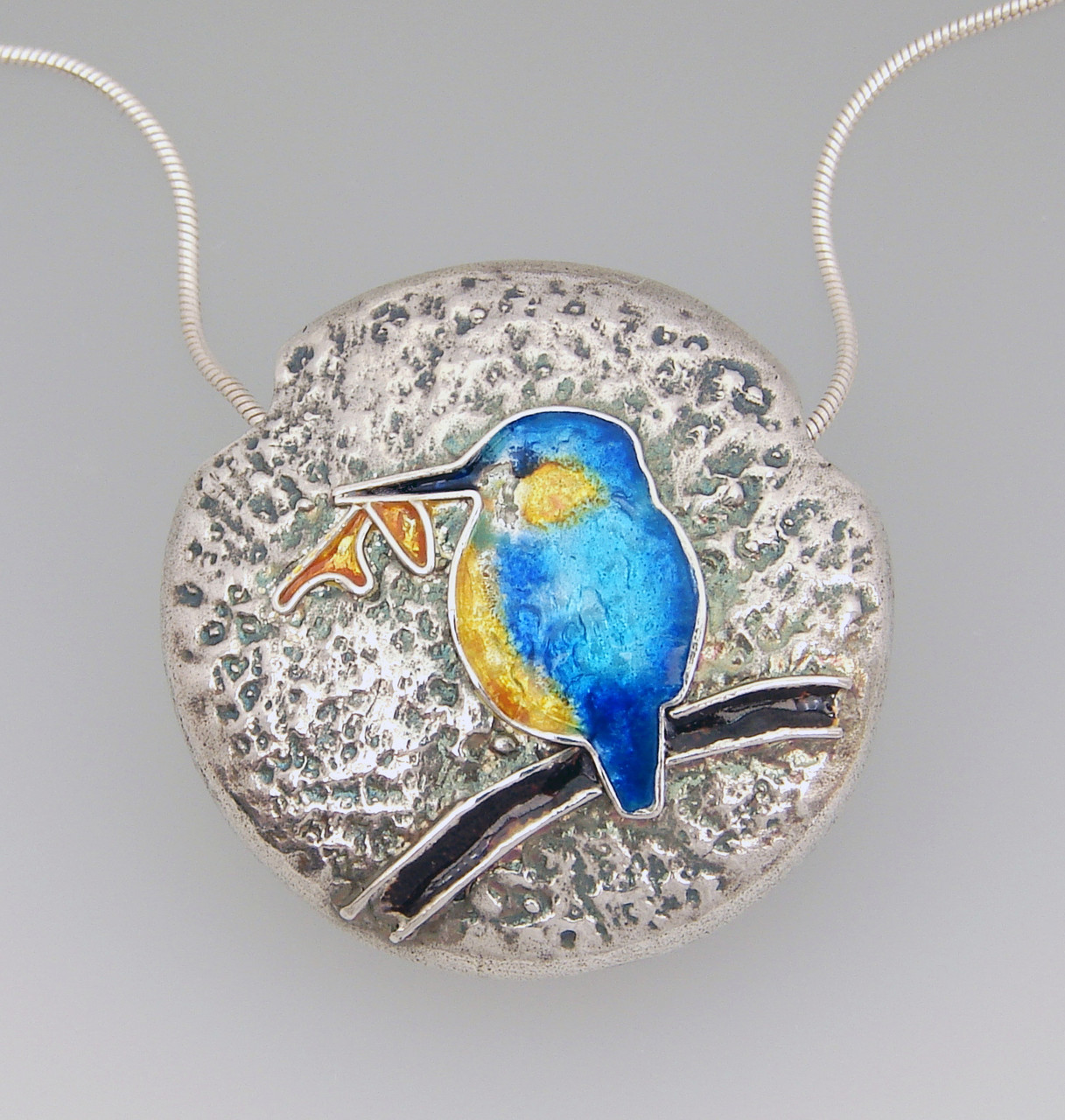 Learn how to make this yourself, join Joy's enamelling on silver class 