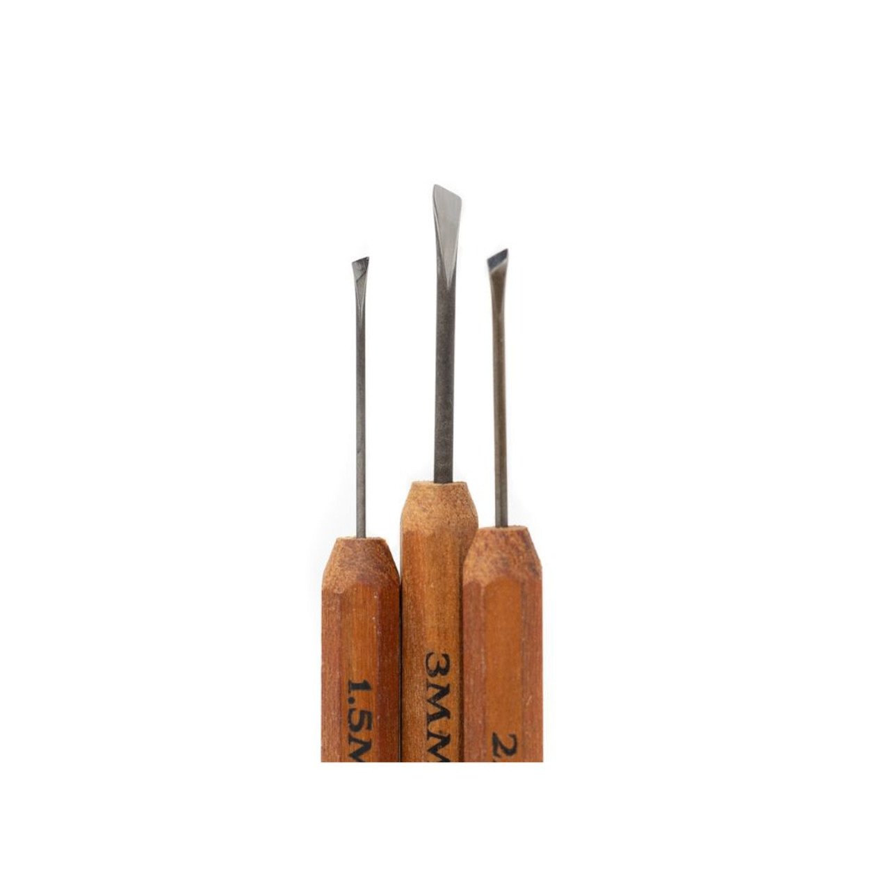 Dockyard Carving Tools - Skew - All 3 Tips