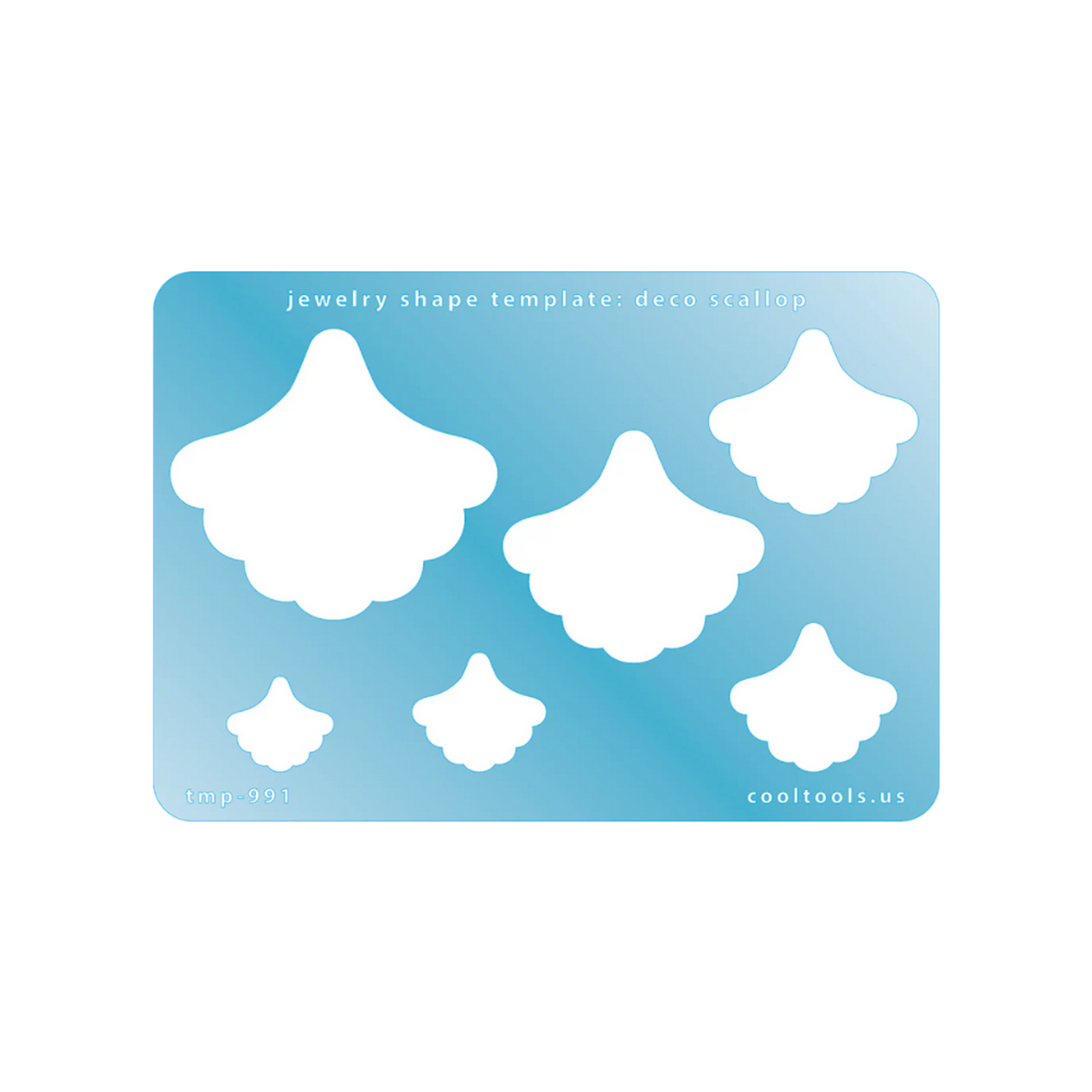 Jewellery Shape Template - Deco Scallop - 103-TMP-991