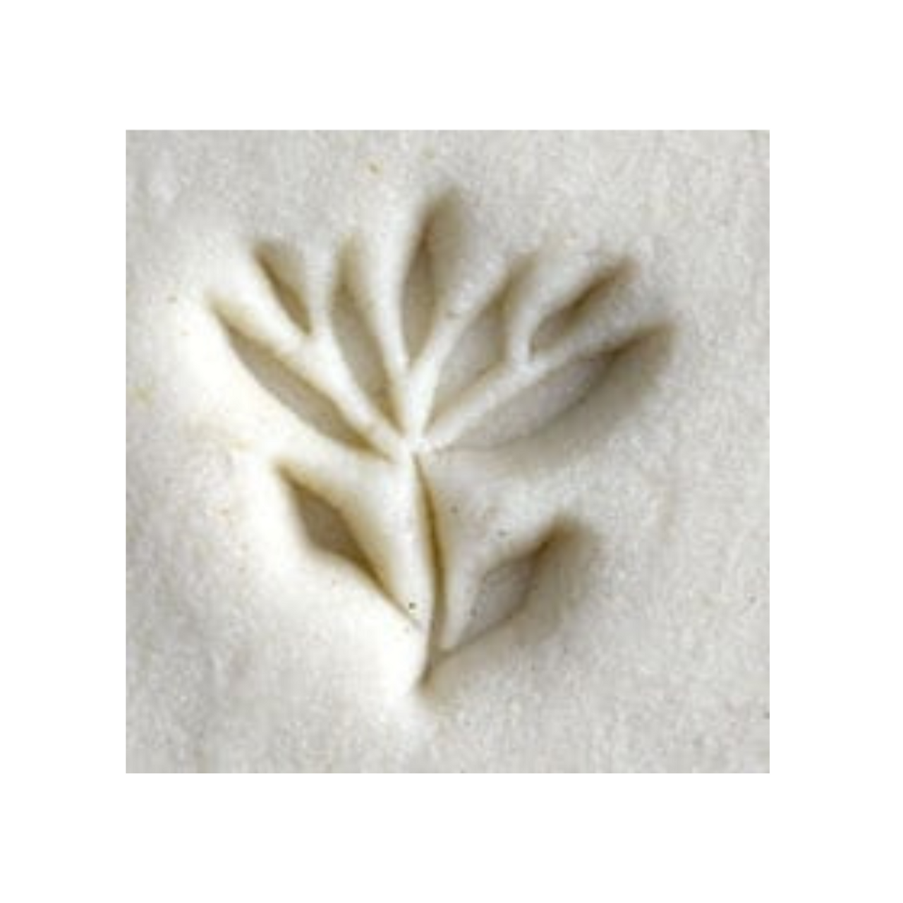 Flower with Leaves in Clay