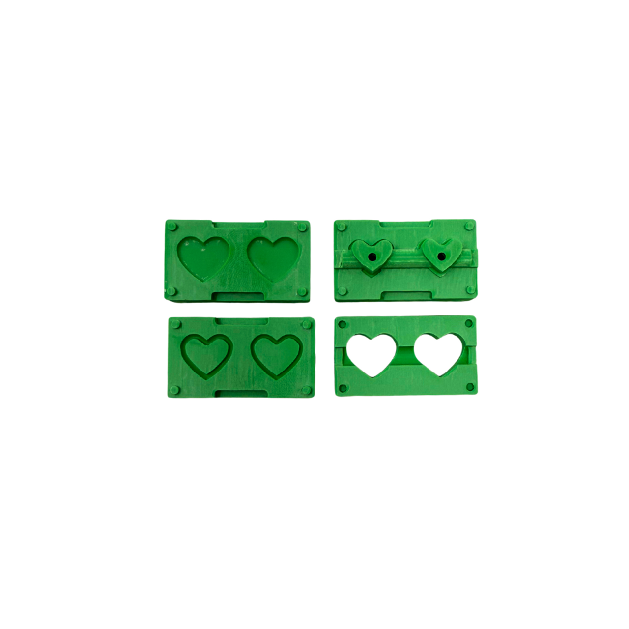 Bead Builder Mould Set - Heart all 4 parts