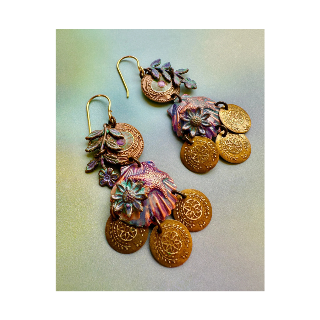Colourful Soul by Vintaj  Earrings