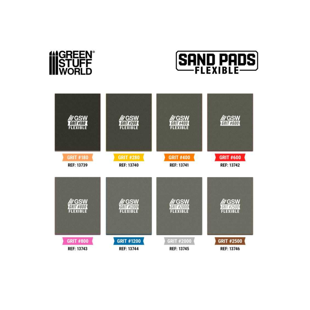 Flexible Sanding Pads - Choose your Grit