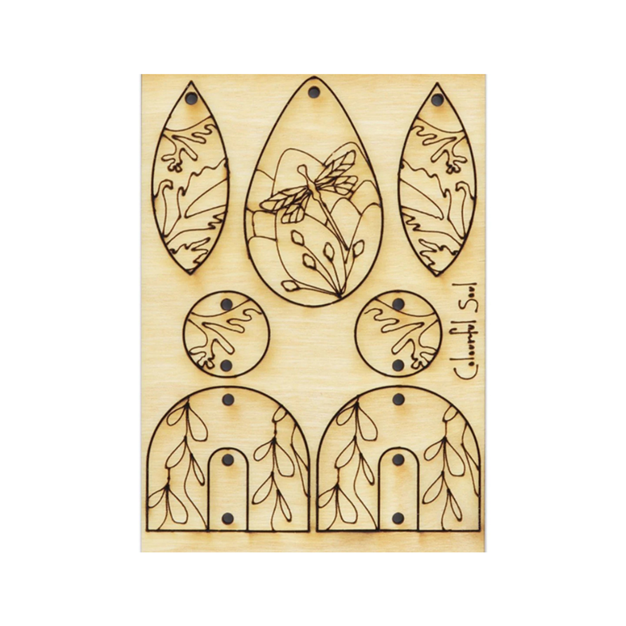 Colourful Soul by Vintaj - Jewellery Pop Outs - Garden Foliage