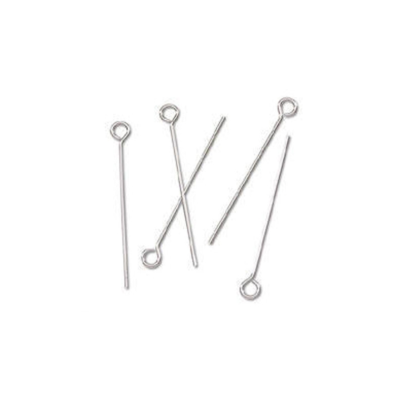 Sterling Silver Eyepins - Pack of 10 - 35mm