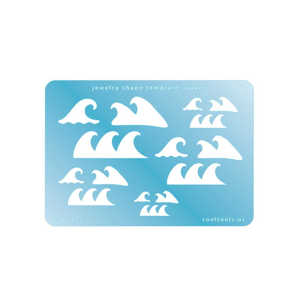 Jewellery Shape Template - Waves | Shape Templates | Metal Clay Ltd