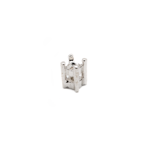 Fine Silver Prong Setting - Round - 2mm