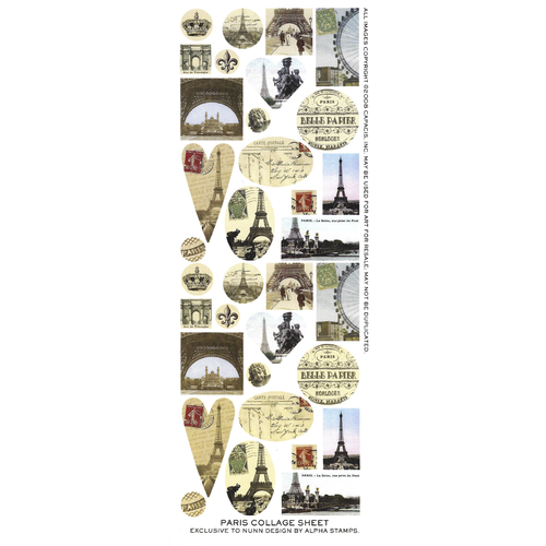 Collage Sheet - Paris