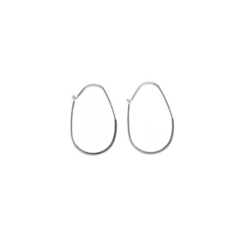 Sterling Silver Oval Earwire - 1 Pair