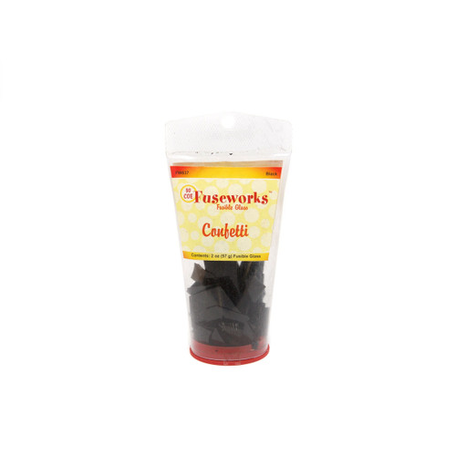 Fuseworks Confetti Glass Black - 56g (2oz) tube