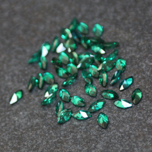 Lab Created Gem - Emerald Marquise 8x4mm (Non-fireable)