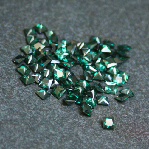 Lab Created Gemstone - Emerald Square 5x5mm (Non-fireable)