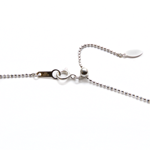 Finished Adjustable Diamond-Cut Ball Chain - Sterling Silver - 60cm