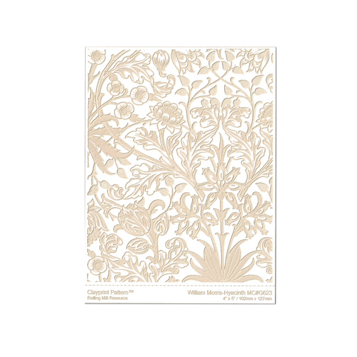 RMR Laser Texture Paper - William Morris Hyacinth - 102 x 127mm