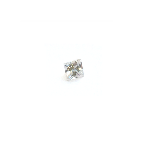 Lab Created Gemstone - White Square