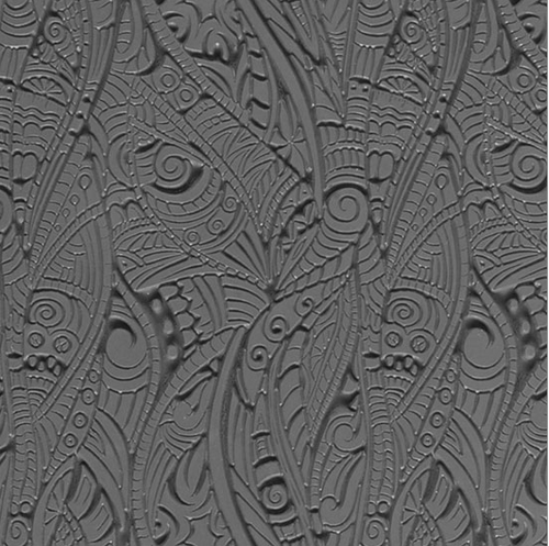 Mega Texture Tile - Tribal Zentangle Reverse