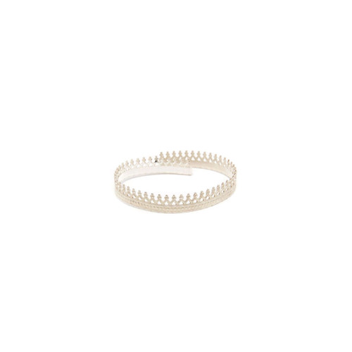 Bezel Wire Strip - Sterling Silver - Royal Crown (10cm)