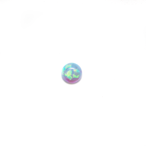 Round Cabochon - Synthetic Opal Blue - 3mm Round Cabochon - Synthetic Opal Blue - 3mm