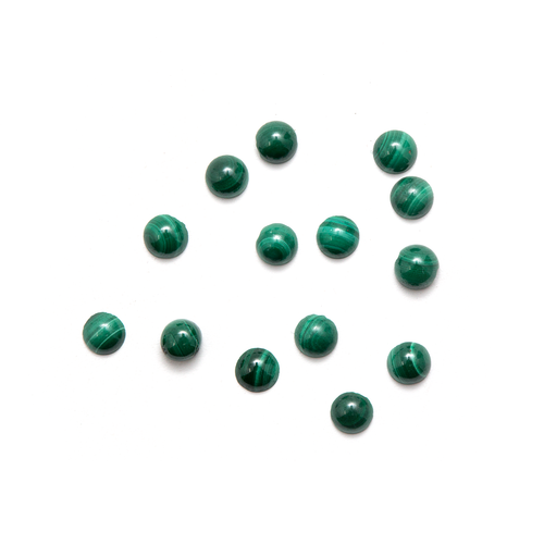 Round Cabochon - Malachite - 3mm