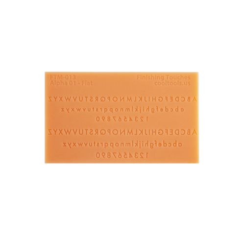 Cool Tools Finishing Touches Alphabet 1 - Flat font
