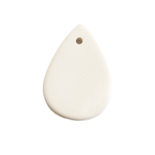 Ceramic Bead Unglazed - Teardrop Pendant Large 188-BI6014