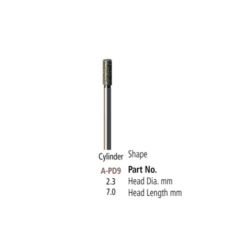 Plated Diamond Points - Cylinder - 2.3mm 106-APD9