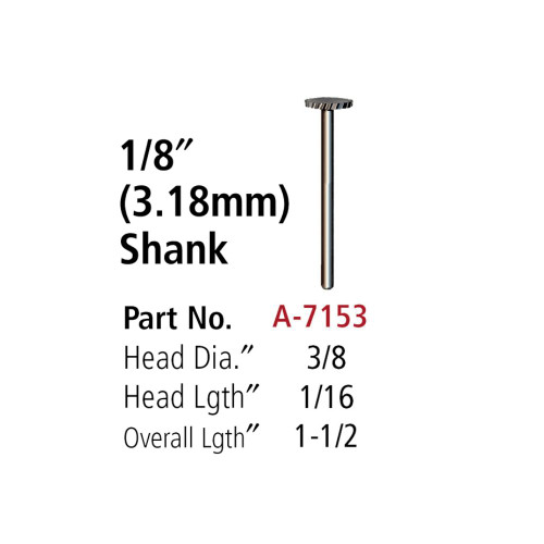 Foredom High Speed Steel Cutter - Wheel 106-A-7153