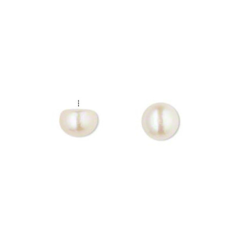 Pair of Half Drilled Pearls - 10mm 110-H20-2871CK