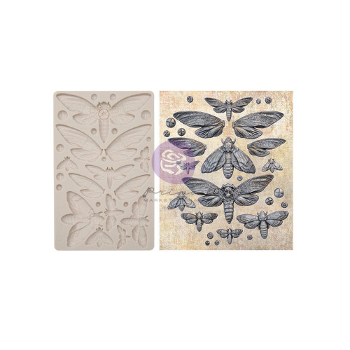 Prima Decor Mould - Nocturnal Insects 5x8"